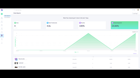 Video engagement Stats