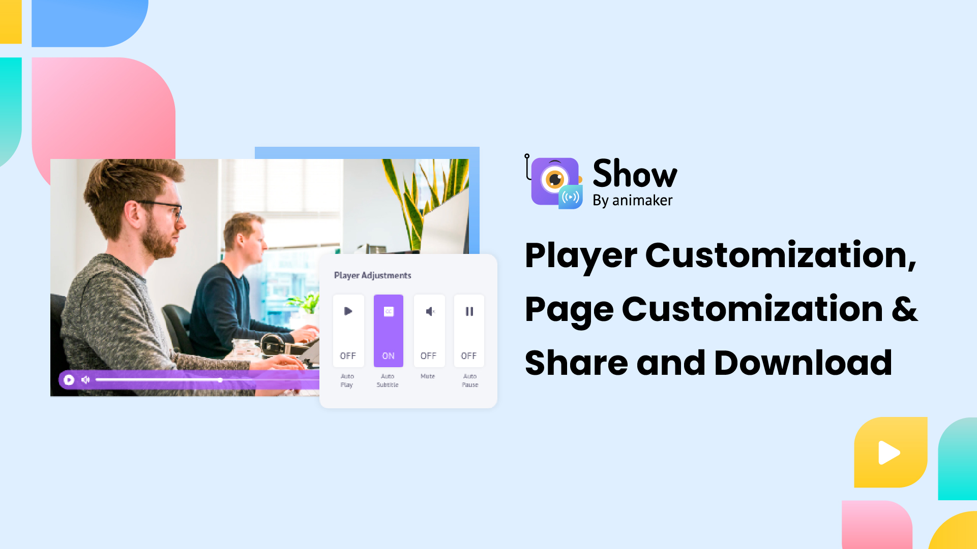Player & Page customization & share - download